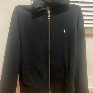 Ralph Lauren hooded sweatshirt, black xxl, lightly worn, nonsmoker